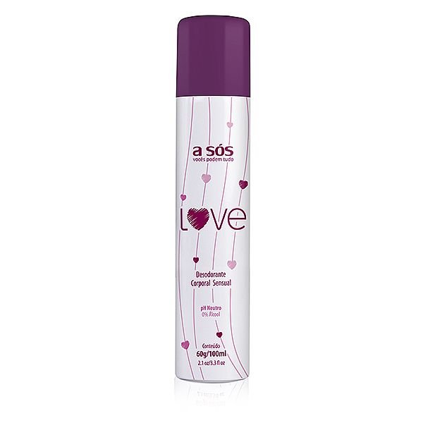 Desodorante íntimo Love 100ml/ 60g